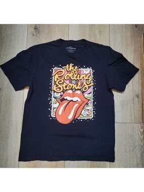 The Rolling Stones Black Cotton Tee Size M